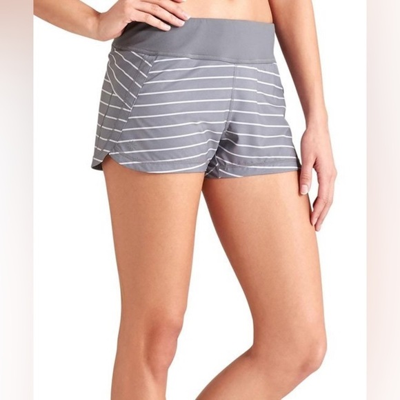 Athleta Pulse Shorts Women’s Size Medium Grey 3”‎ Inseam - Picture 4 of 11
